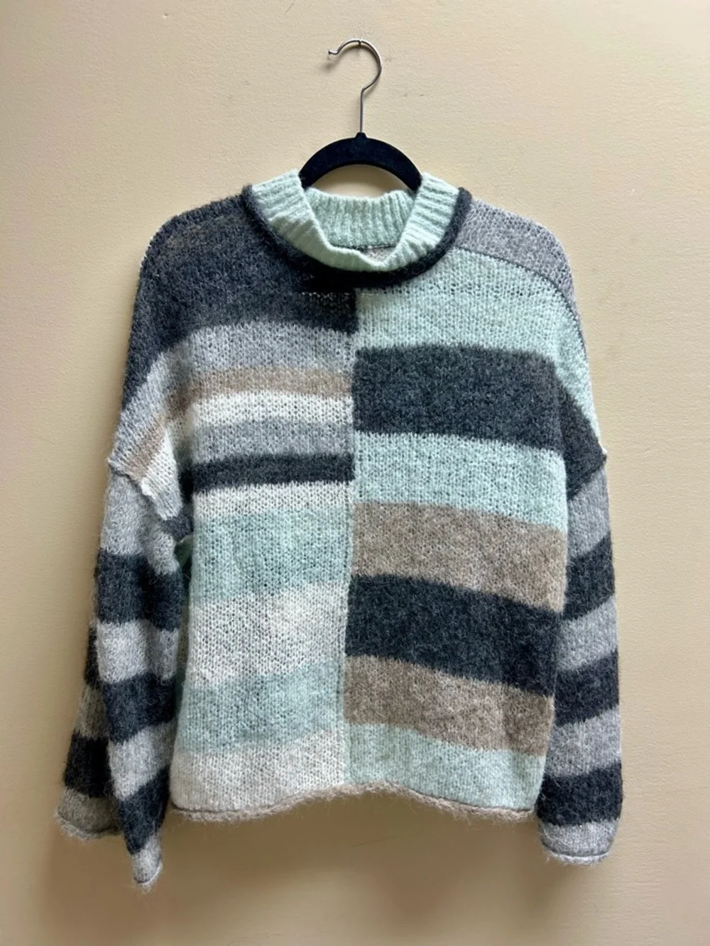 Free People Caravelli Splice Pullover Sweater
